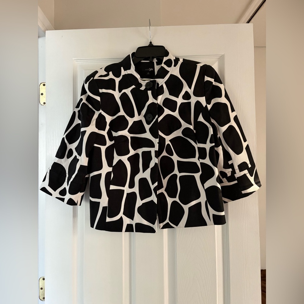 East 5th Black & White Patterned Blazer